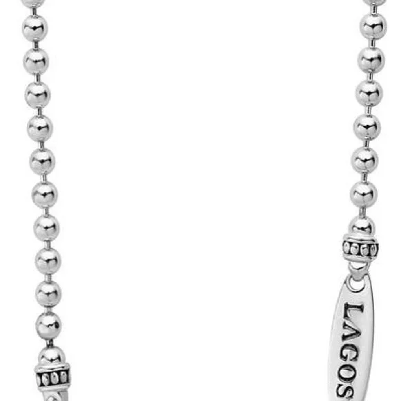 LAGOS SIGNATURE CAVIAR Silver Beaded Necklace